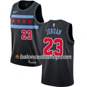 Camiseta Hombre NBA Chicago Bulls Michael Jordan 23 2018-19 Nike City Edition Negro Swingman
